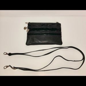 Patent Croc Trim Mini Crossbody